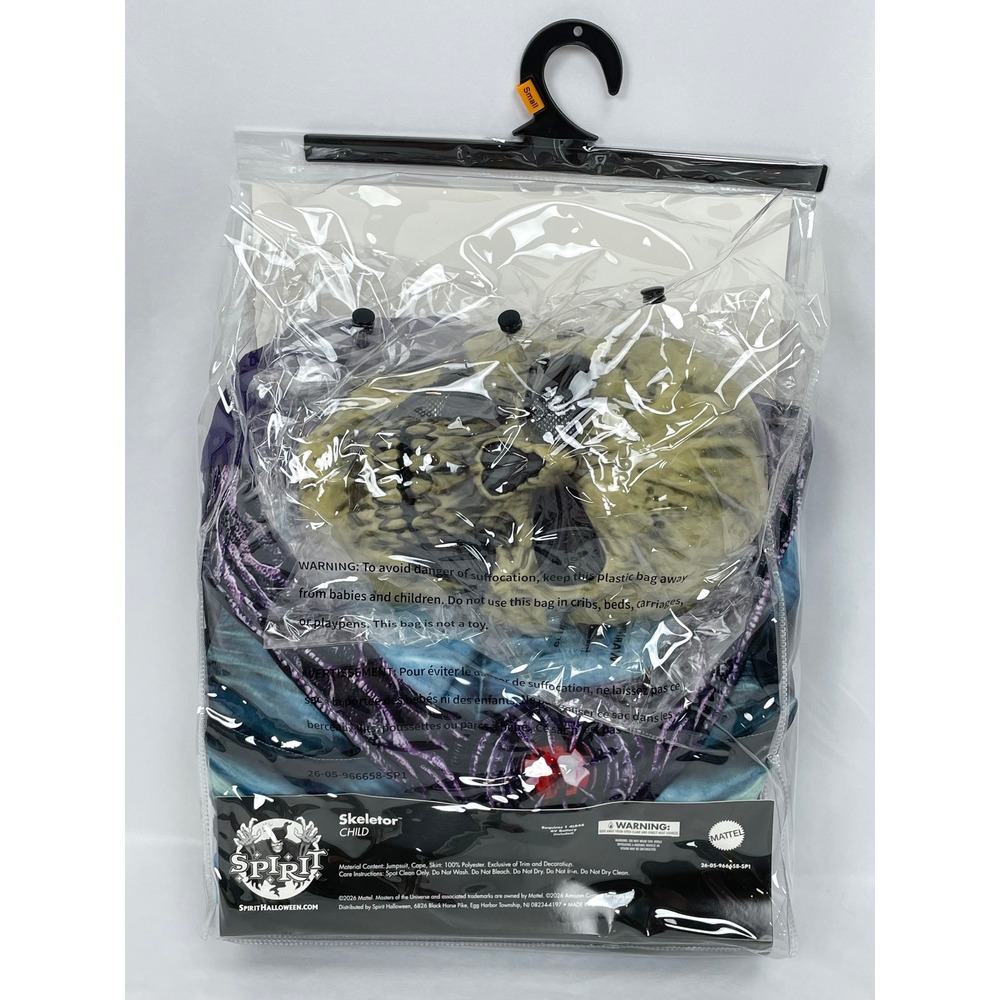 Spirit Halloween Child Small 4-6 Masters of the Universe Skeletor Costume Light - Picture 3 of 3